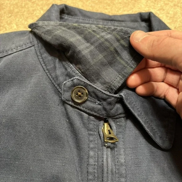 Polo Ralph Lauren Jacket Womens Medium Navy Full Zip Twill Bomber POLO Spell Out - Picture 11 of 16